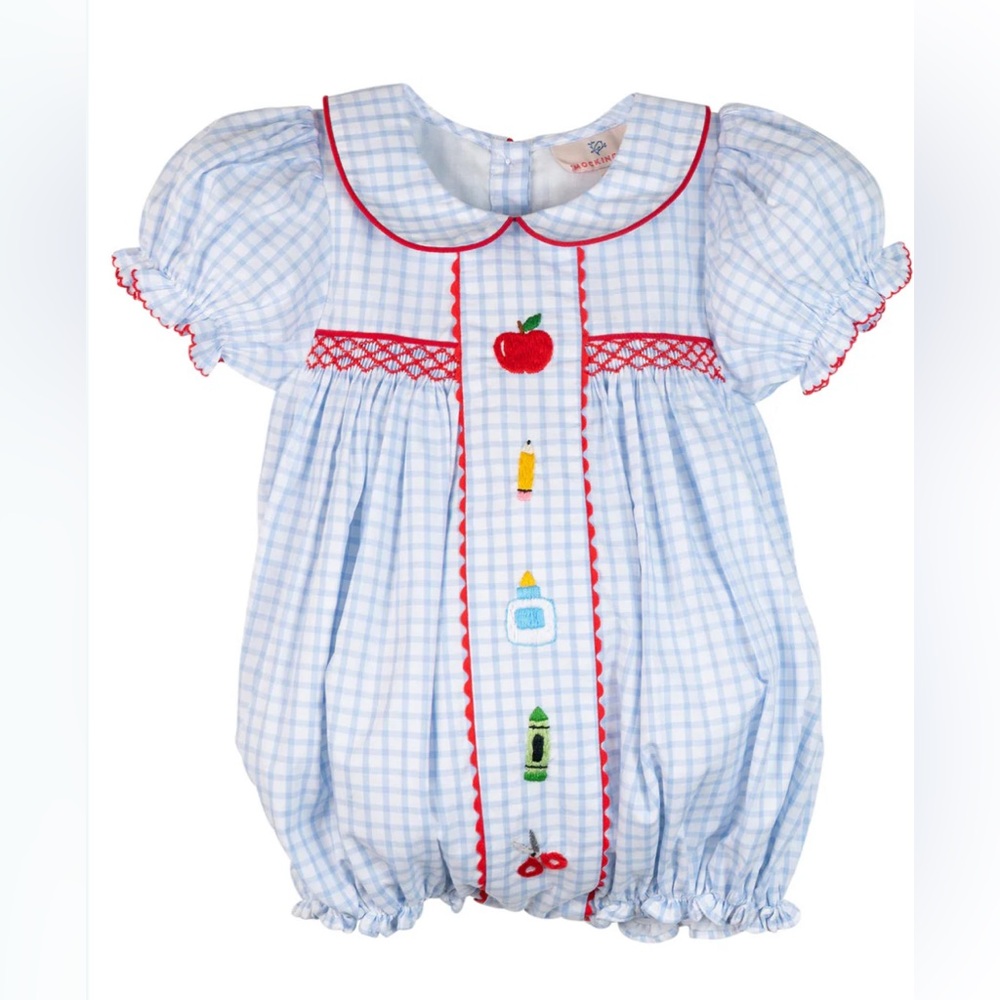 Smockingbird School Supplies Embroidered Girl Bubble